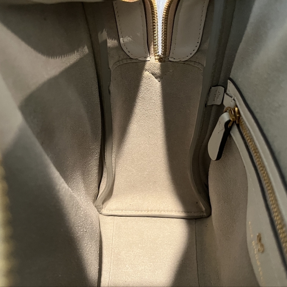 Rare Anya Hindmarch Buddy Cream Leather Tote/Shoulder Bag Made in Italy … - Picture 15 of 16